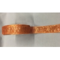 Metallic Ribbon w/Wire Edge Copper 1" 25y